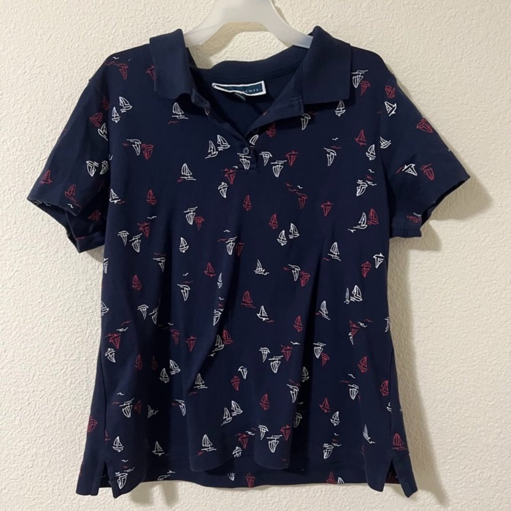2 pack- Karen Scott polo tees-M